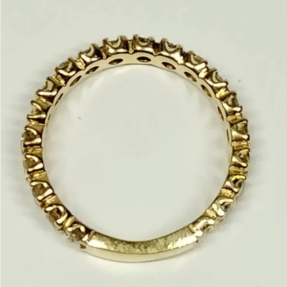 Dazzling natural 1 Ct diamonds champagne colors on 18k YG Ring size 5 - Picture 13 of 17